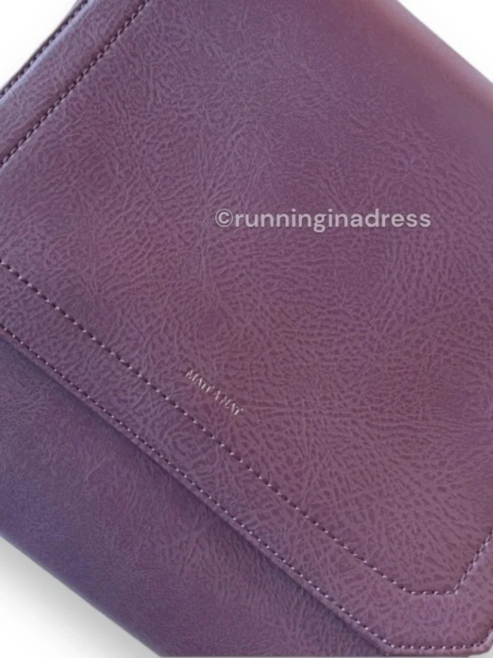 NWT Matt & Nat Mercy Vegan Leather Backpack Dwell Fig Purple Shoulder Bag